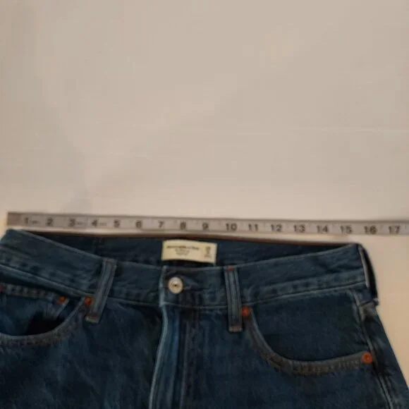 Abercrombie & Fitch The Wide Leg High Rise Jeans Size 29/8 Short NWOT - Picture 10 of 13